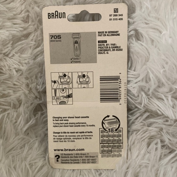 Braun Series 7 Shaving Cassette - Black and Silver - Picture 4 of 8